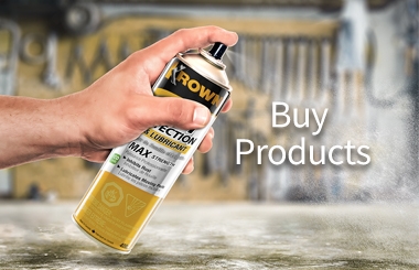 Hand Spraying Krown Product From Aerosol Can